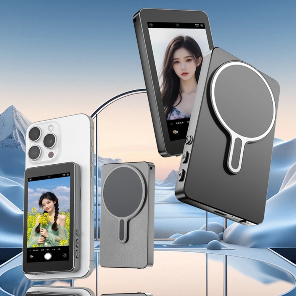 Monitor Magnetico para Vlogs con Camara Trasera